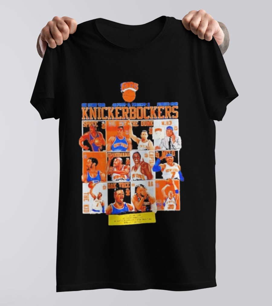 New York Knicks Knickerbockers Basketball Legends Spree Melo Run MSG Series T-Shirt