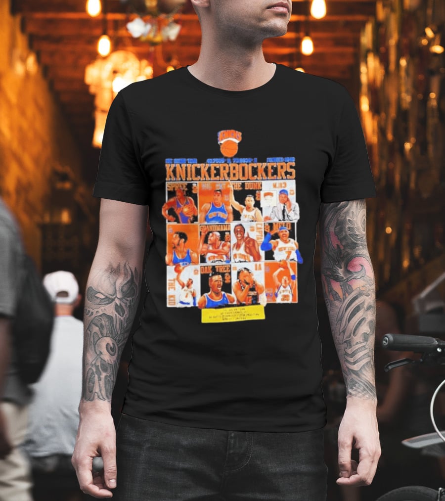 New York Knicks Knickerbockers Basketball Legends Spree Melo Run MSG Series T-Shirt