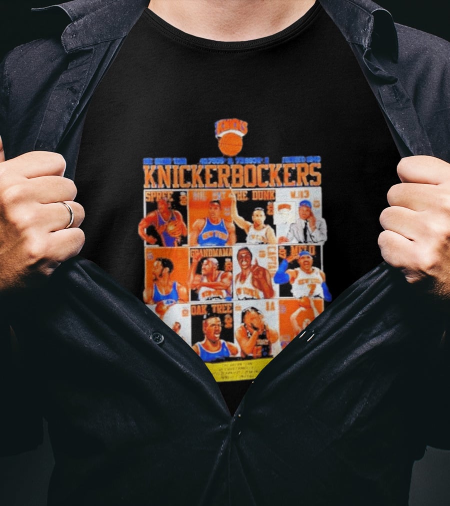 New York Knicks Knickerbockers Basketball Legends Spree Melo Run MSG Series T-Shirt