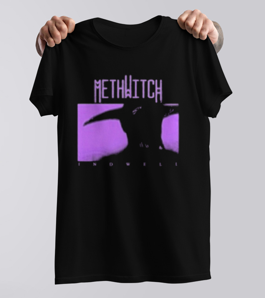 Methwitch Digital Well Records Indwell Mirror T-Shirt