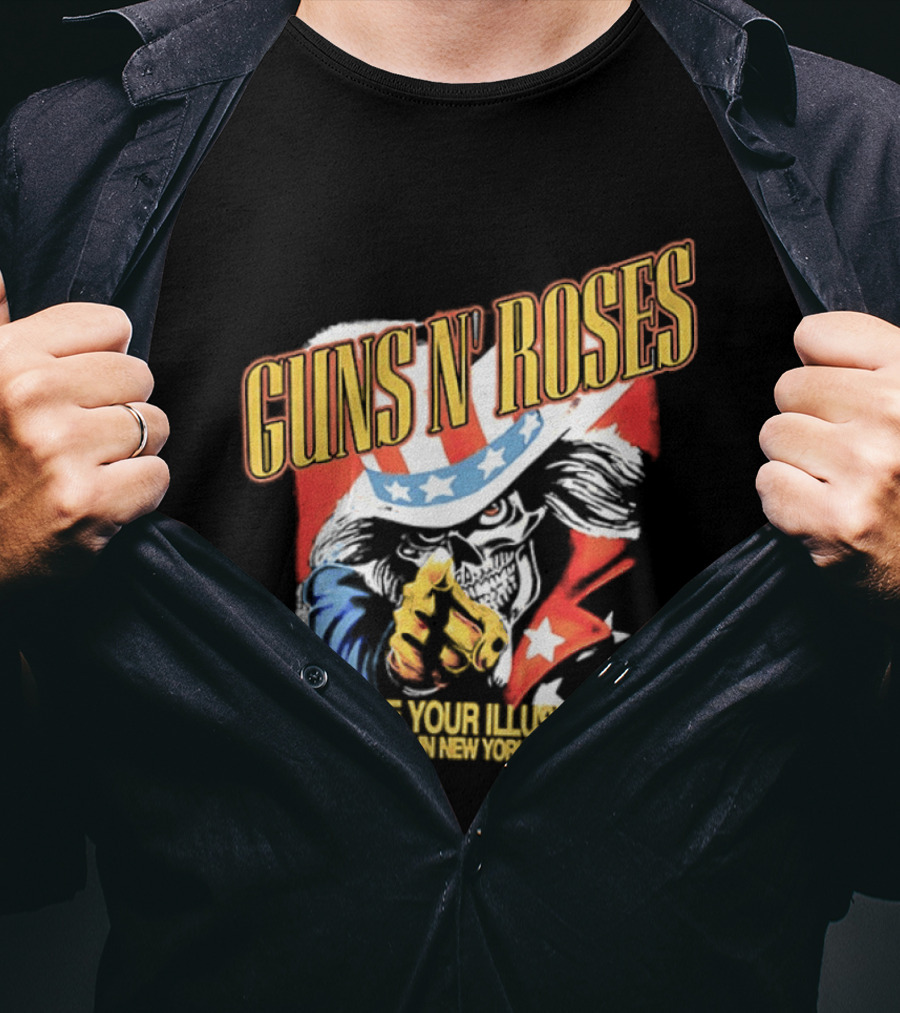 Guns N' Roses Use Your Illusion Live In New York 1991 Uncle Sam T-Shirt
