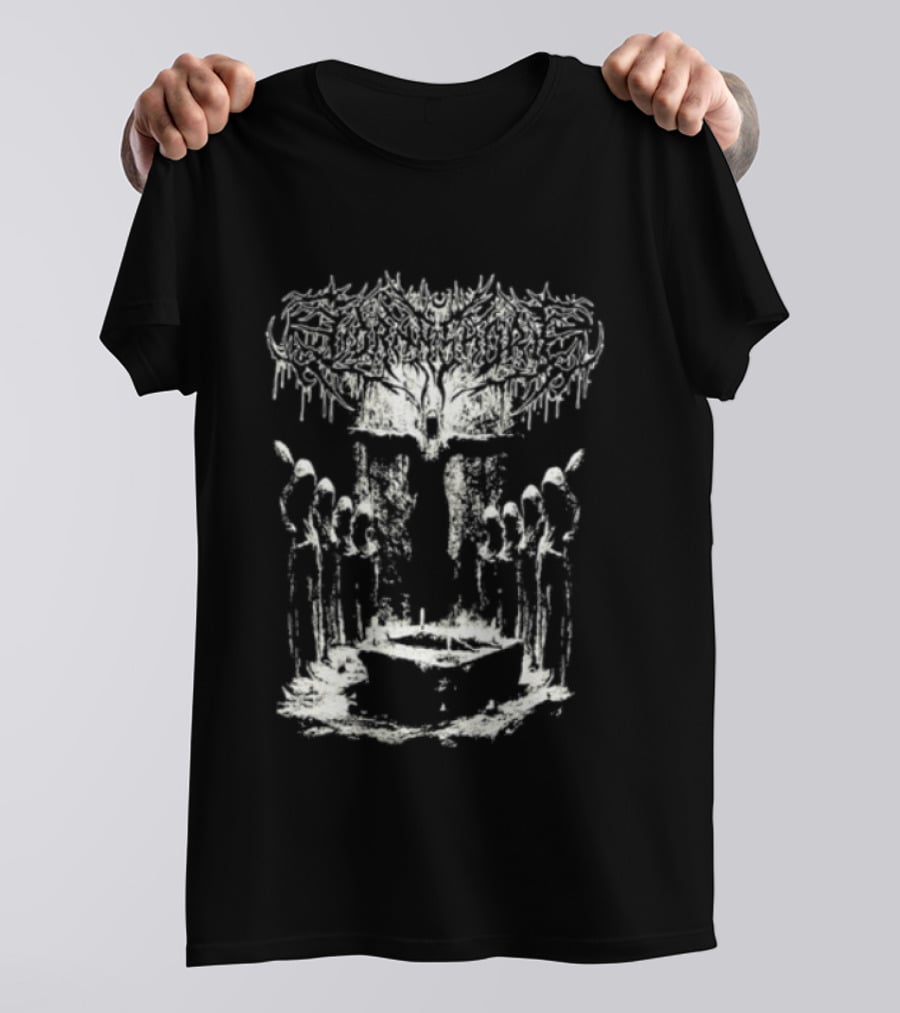 Lorna Shore Suffocate In The Ashen Wake Skeletons And Tree T-Shirt