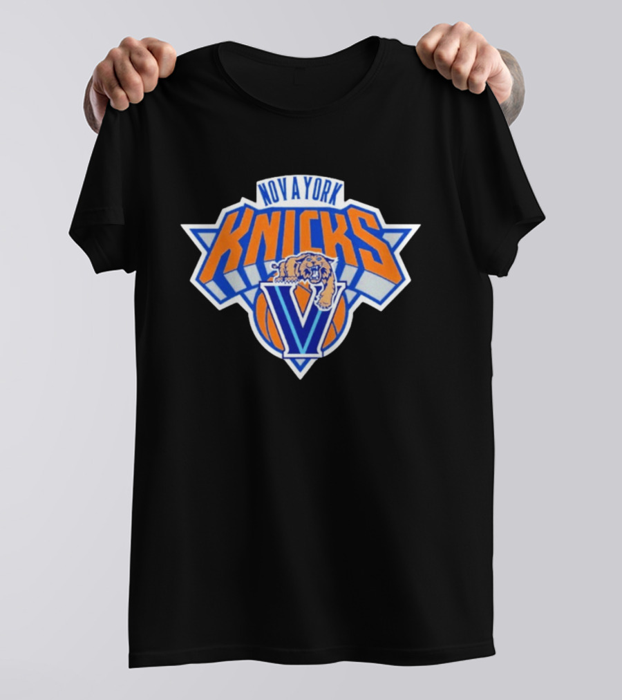 Nova York Knicks Villanova V Basketball Team Collaboration T-Shirt