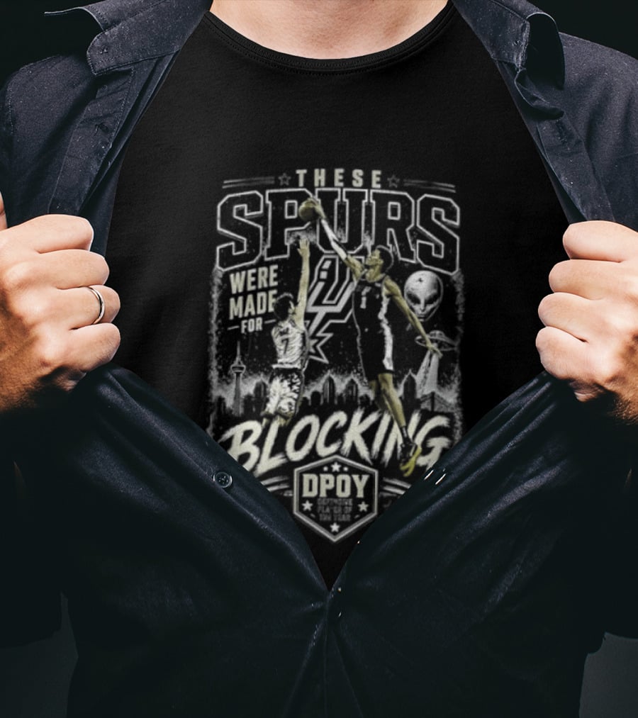 These Spurs Were Made For Blocking San Antonio Basketball Team Number 21 Player Dunking T-Shirt