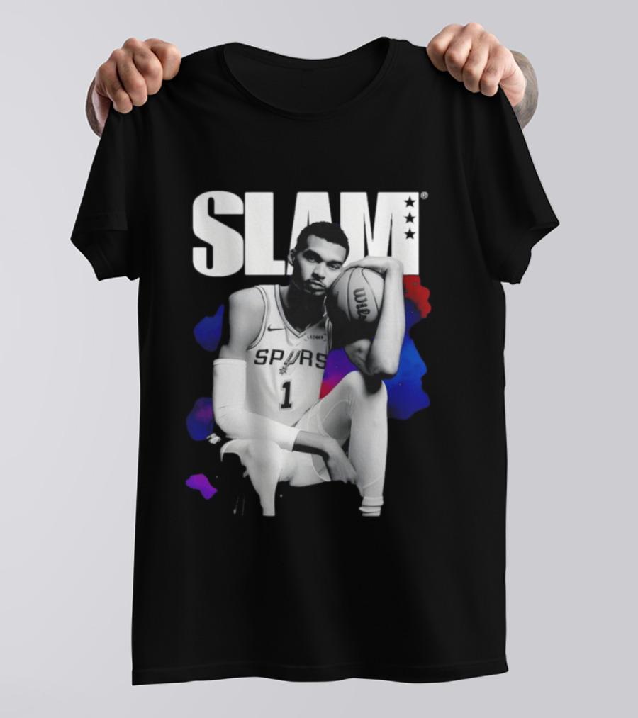 SLAM Victor Wembanyama Spurs Basketball T-Shirt