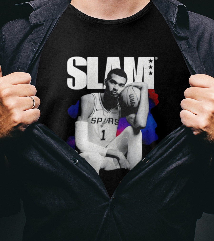 SLAM Victor Wembanyama Spurs Basketball T-Shirt