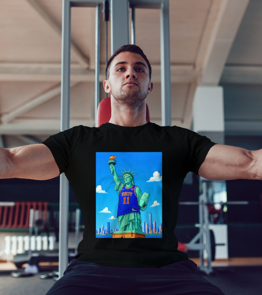 UNCIV 11 Jersey On Statue Of Liberty New York Knicks T-Shirt