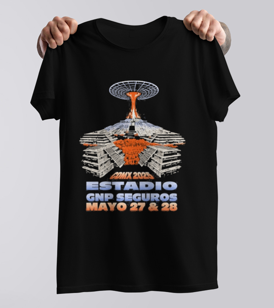 System Of A Down Estadio GNP Seguros Mexico May 27 28 2026 Tour Event T-Shirt