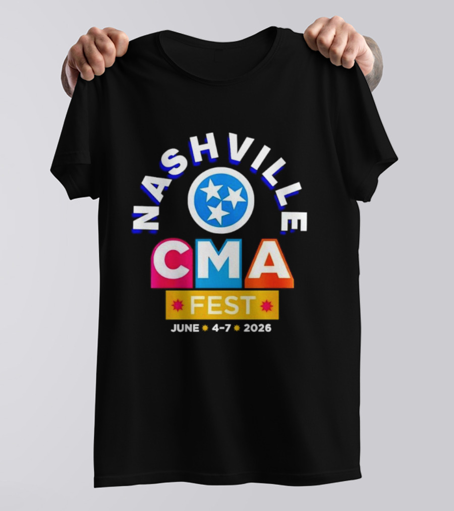 Nashville CMA Fest June 4 7 2026 Tennessee Titans T-Shirt