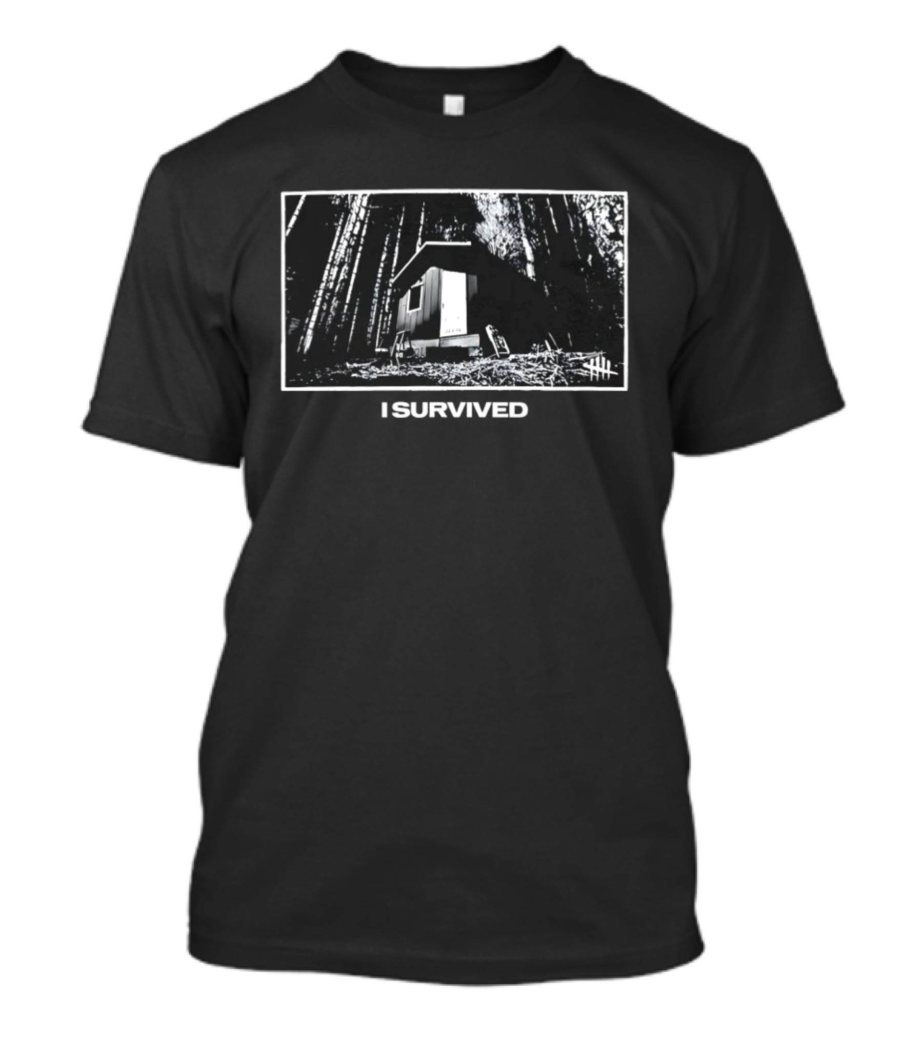 13 Hour Cabin Stream I Survived Woods Cabin Tally Marks T-Shirt