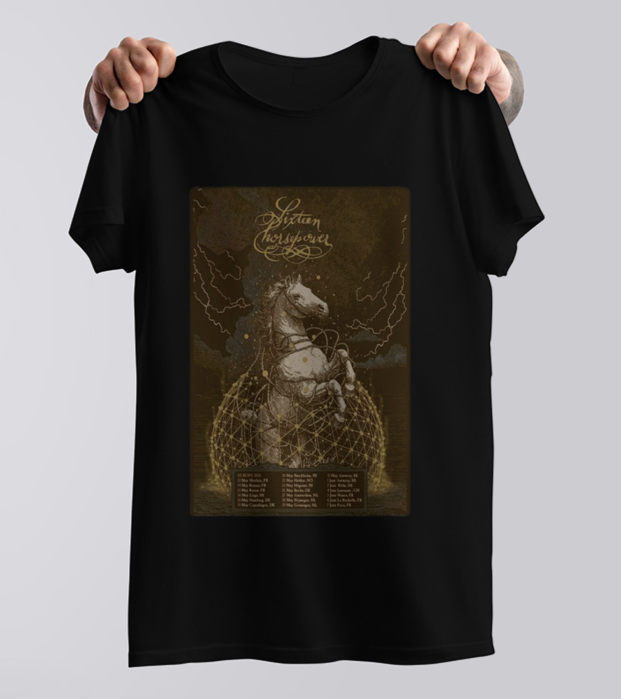 Sixteen Horsepower Euro Tour 2026 Concert Dates T-Shirt