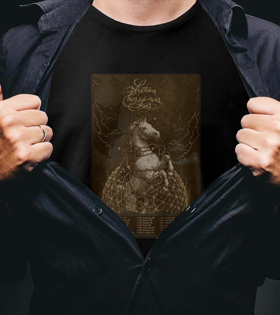 Sixteen Horsepower Euro Tour 2026 Concert Dates T-Shirt