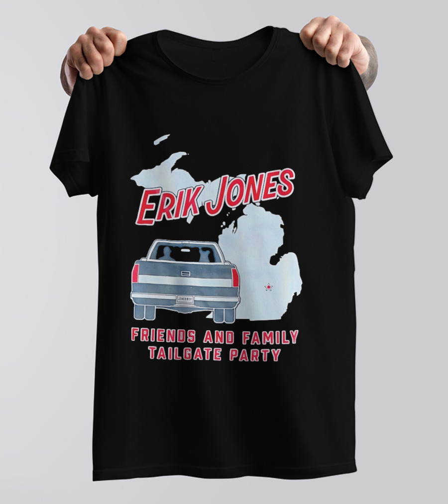Erik Jones Friends And Family Tailgate Party Jonesboy Legacy Michigan T-Shirt