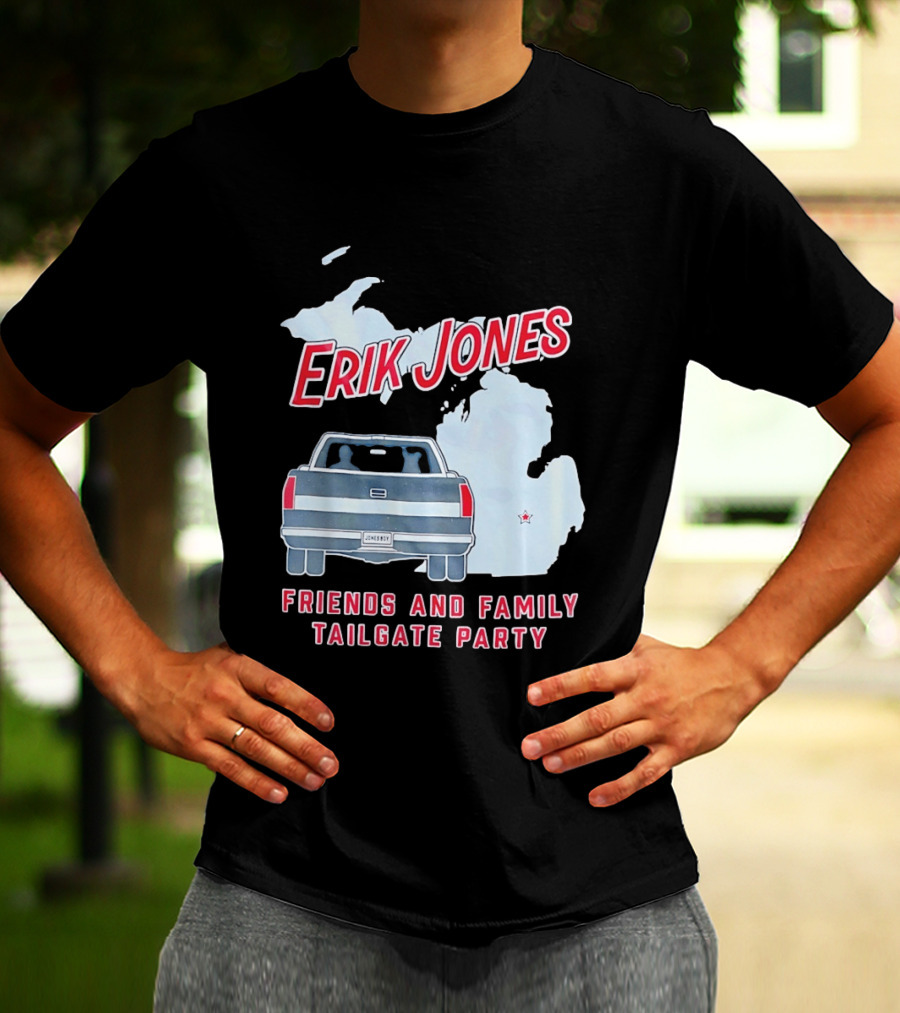 Erik Jones Friends And Family Tailgate Party Jonesboy Legacy Michigan T-Shirt