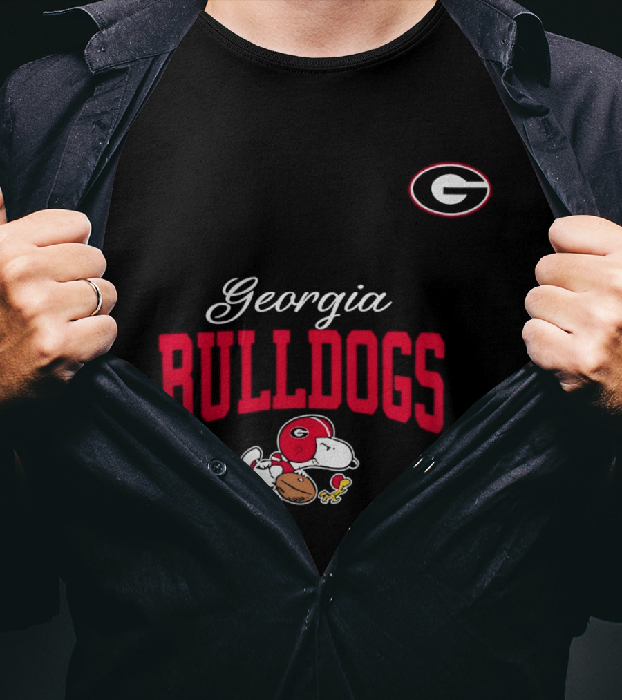 Georgia Bulldogs Snoopy Woodstock Forever Not Just When We Win T-Shirt