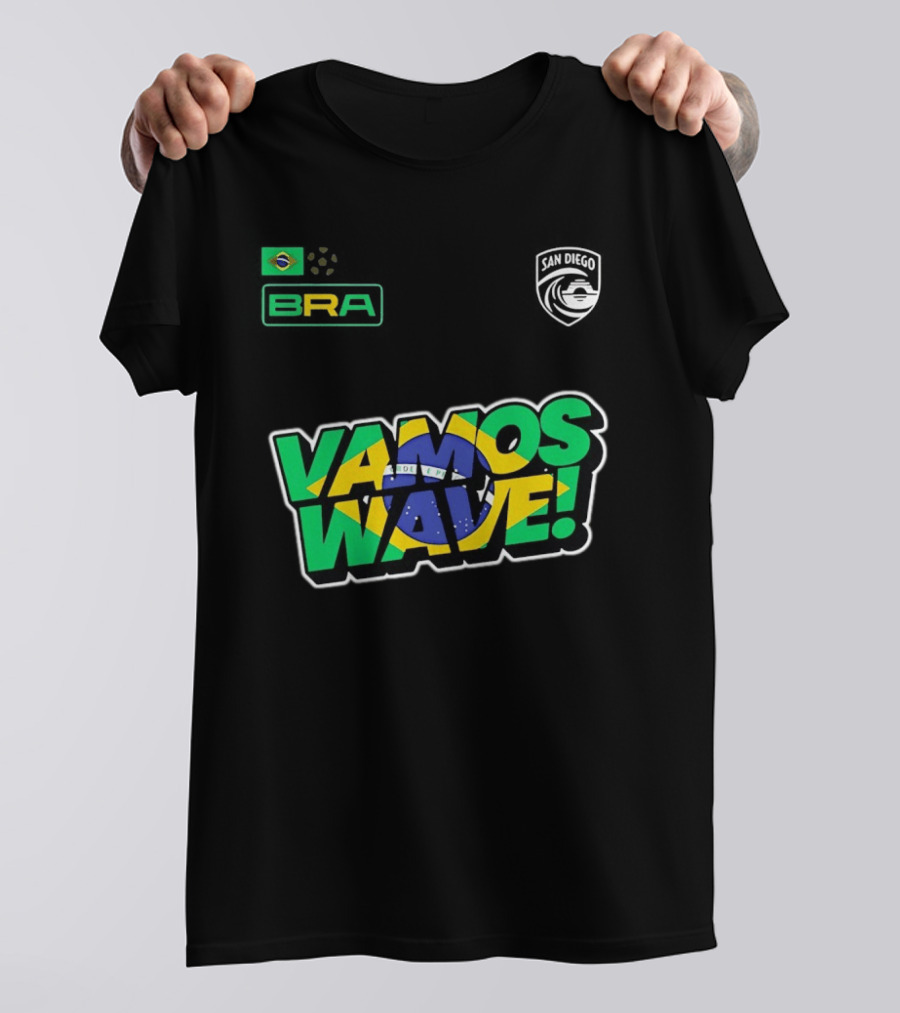 Brazil Vamos Wave San Diego Wave FC 2026 T-Shirt