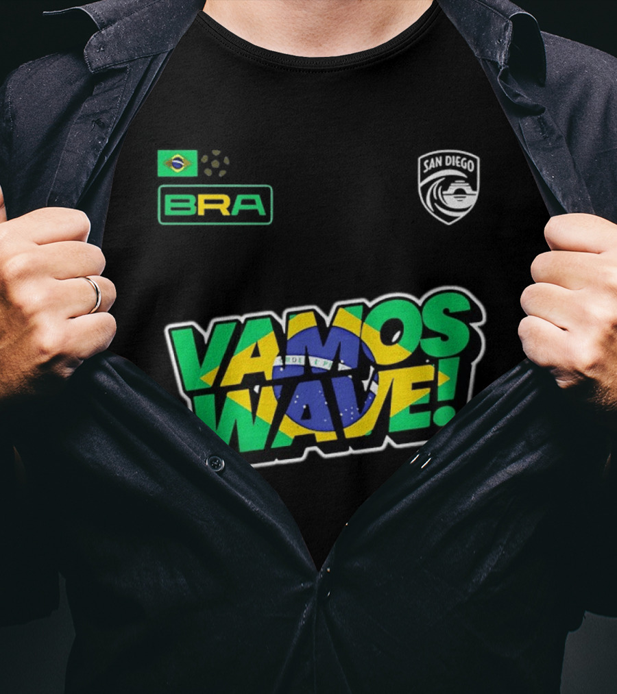 Brazil Vamos Wave San Diego Wave FC 2026 T-Shirt