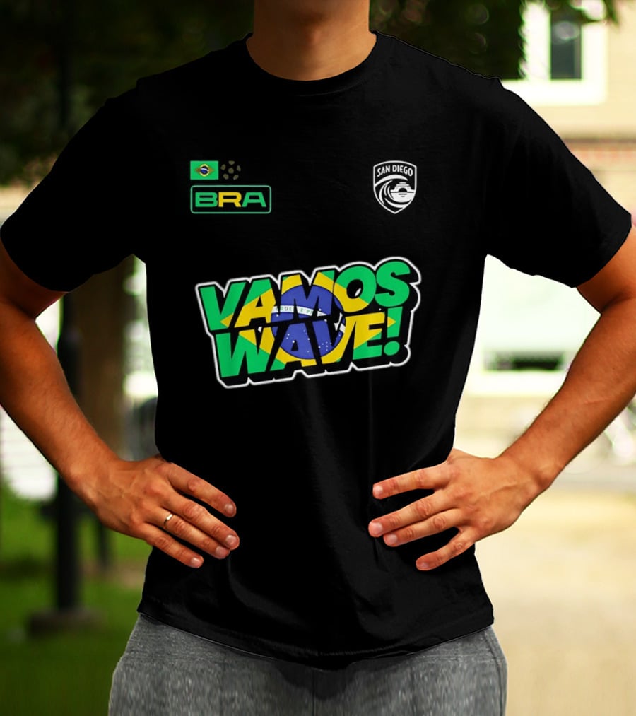 Brazil Vamos Wave San Diego Wave FC 2026 T-Shirt