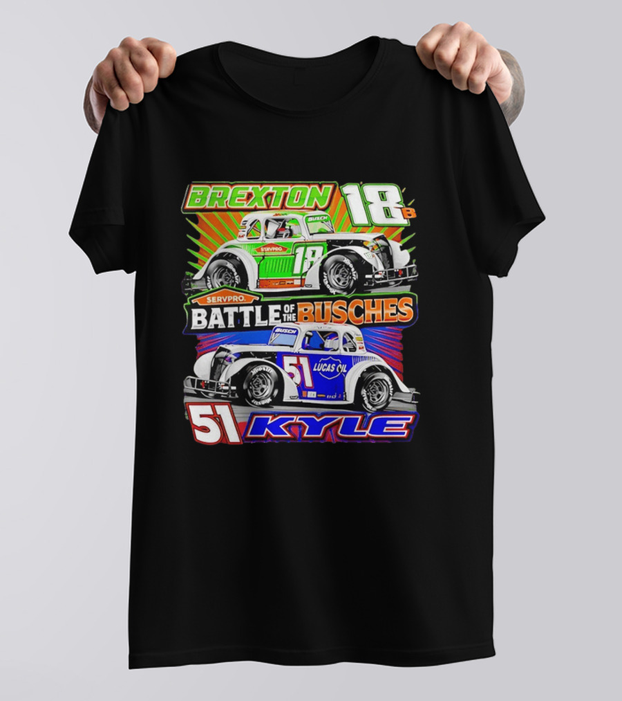 Brexton 18B SERVPRO Battle Of The Busches 51 Kyle Lucas Oil T-Shirt