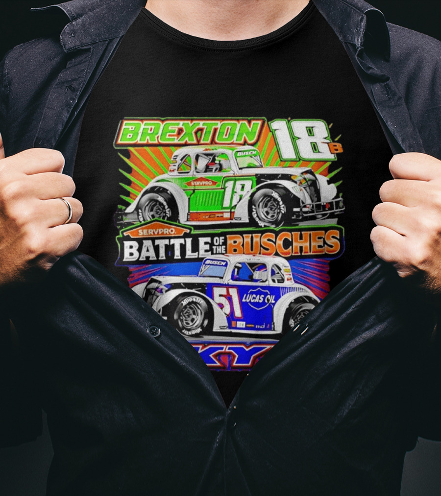 Brexton 18B SERVPRO Battle Of The Busches 51 Kyle Lucas Oil T-Shirt