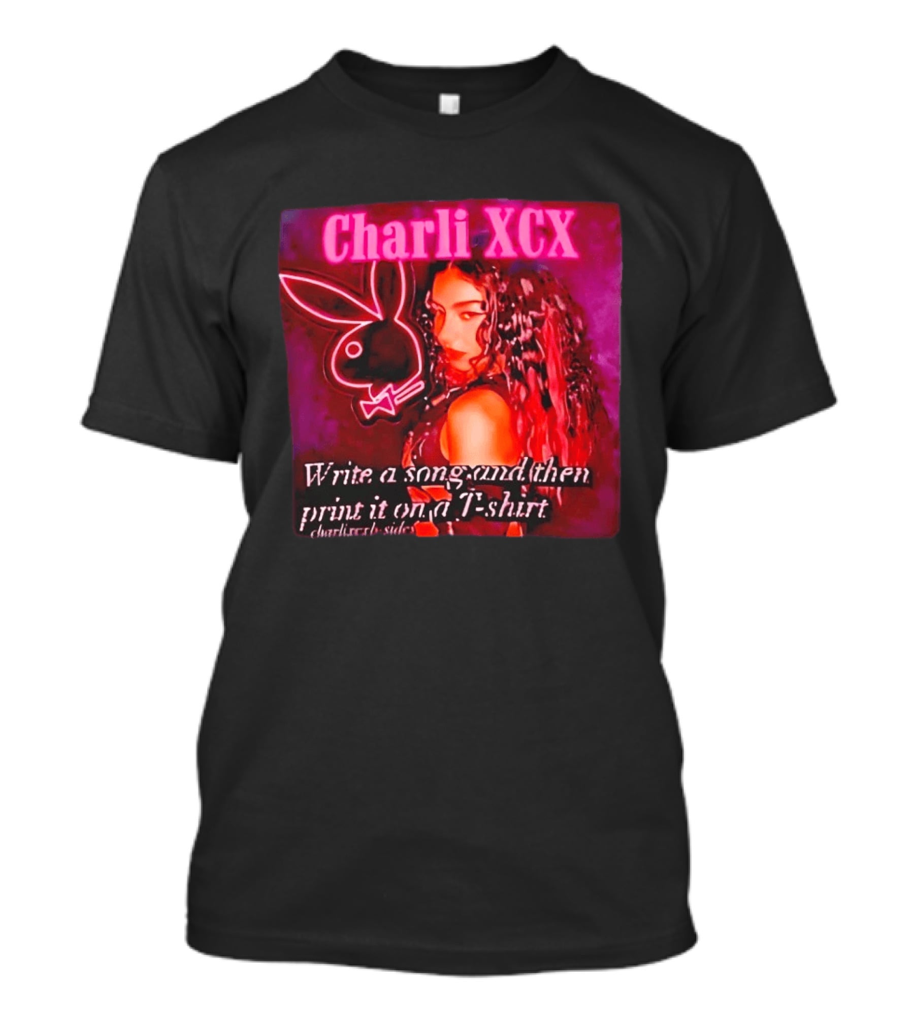 Charli XCX Write A Song And Then Print It On A CharliXCXbySide T-Shirt