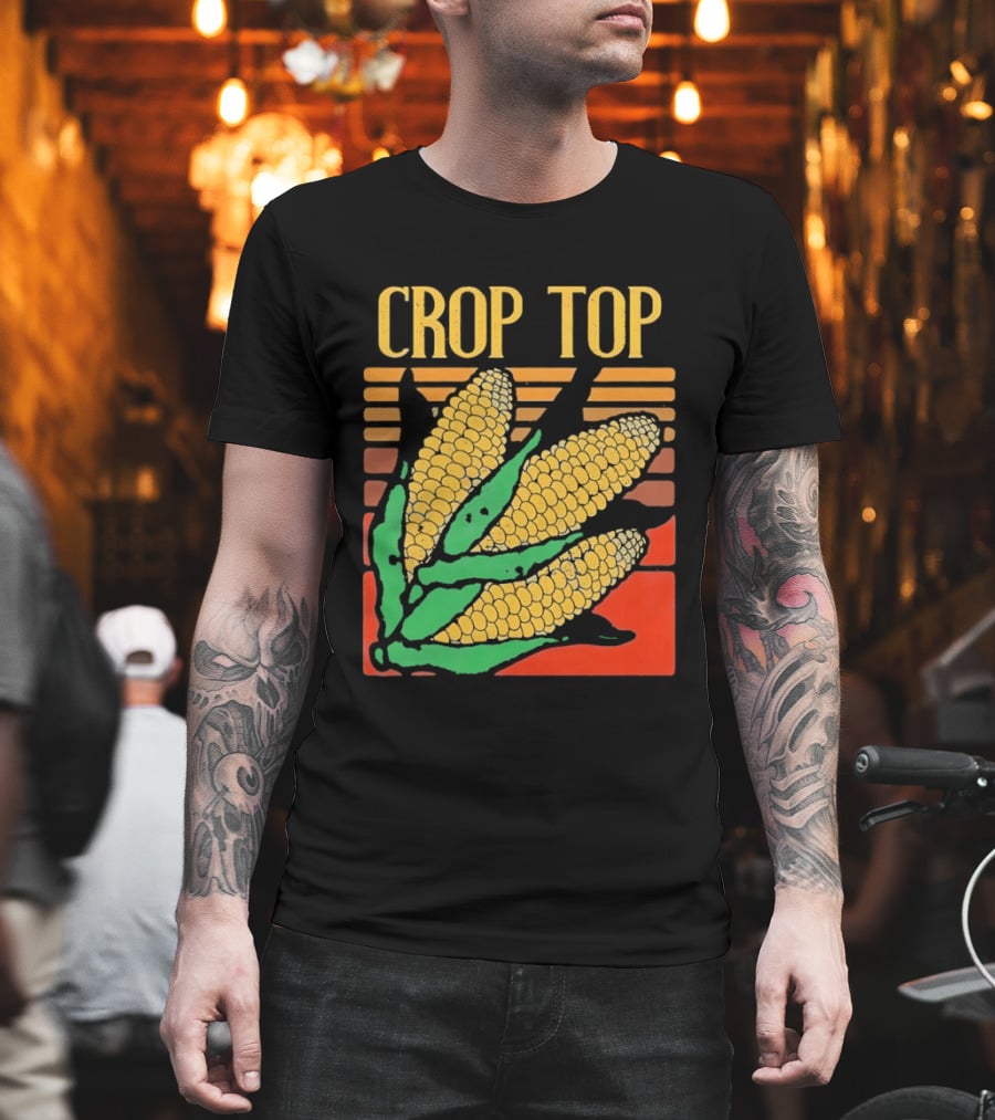 CROP TOP Corn Cobs Maize Sweetcorn Vegetable Agriculture Farm Harvest T-Shirt