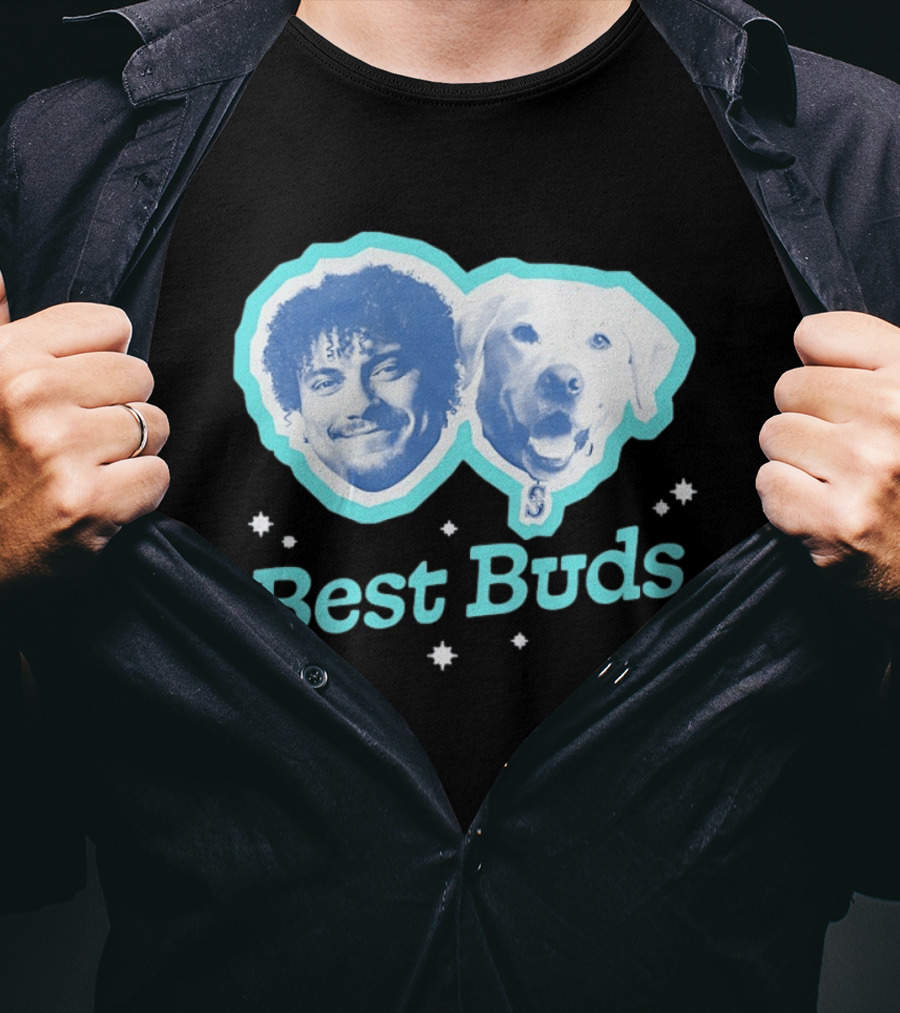 J P Crawford Seattle Mariners Baseball Best Buds T-Shirt