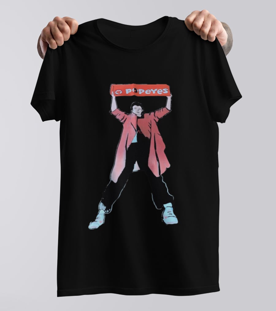 Popeyes Louisiana Kitchen John Cusack Lloyd Dobler Say Anything T-Shirt