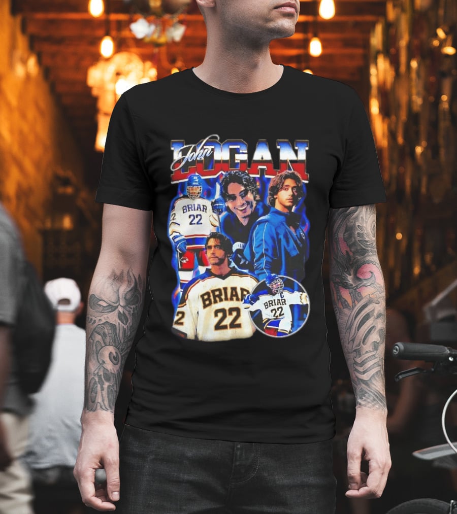 John Logan Briar 22 Hockey Collage T-Shirt