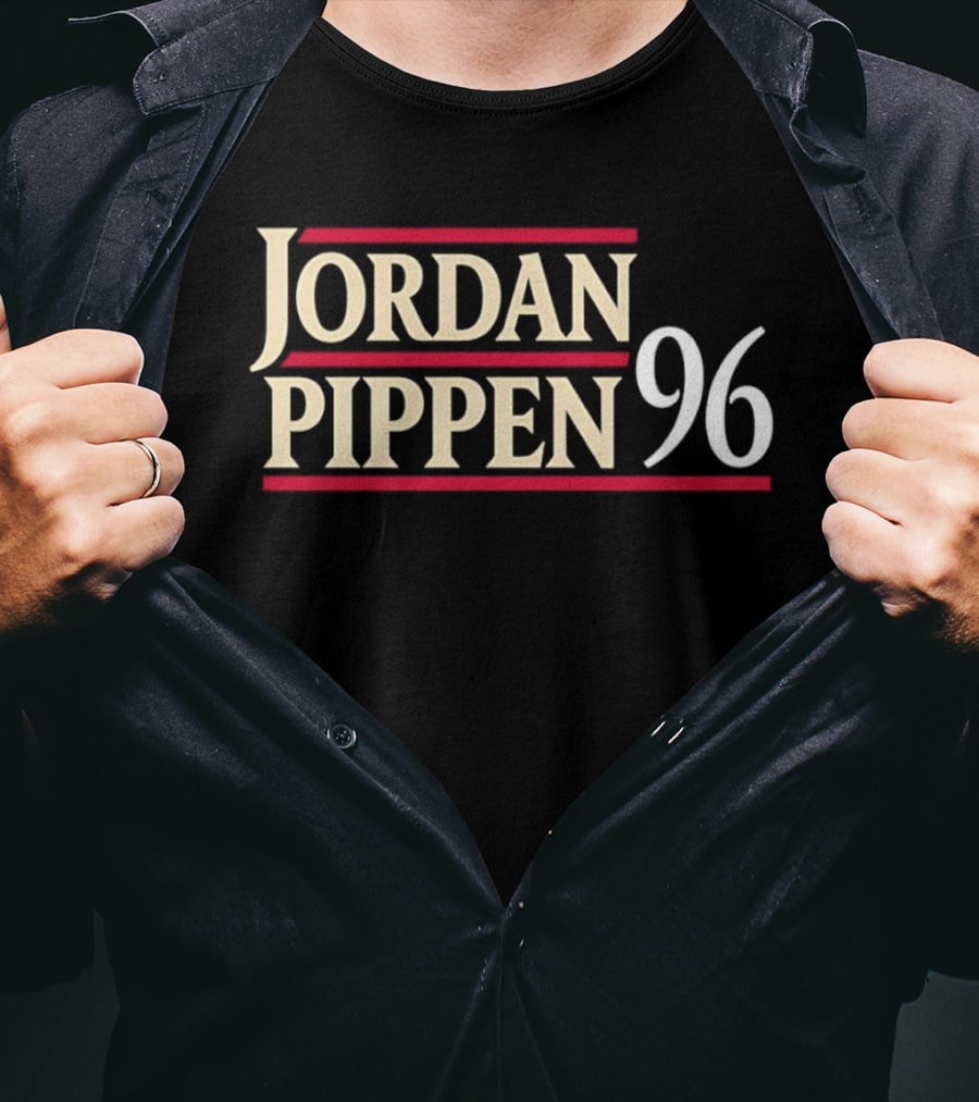 Jordan Pippen 96 Chicago Bulls NBA Classic Stars Dennis Rodman Steve Kerr Phil Jackson T-Shirt