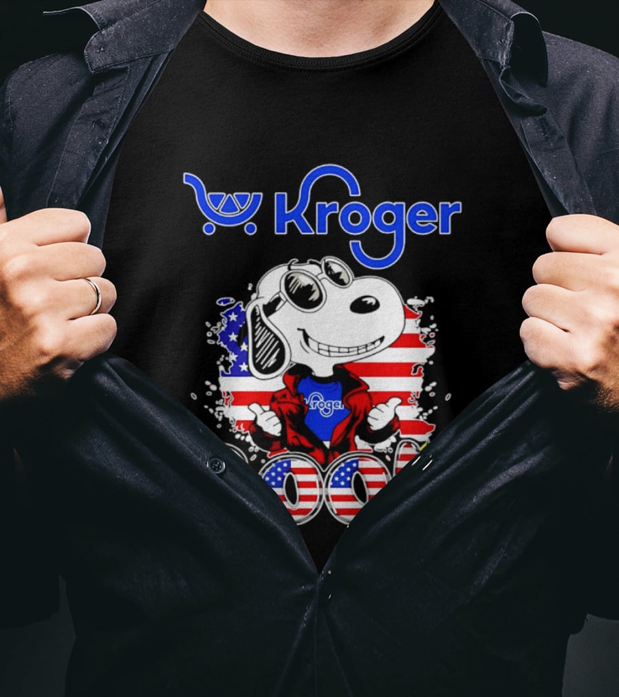 Kroger Snoopy USA Cool 250th Celebration T-Shirt