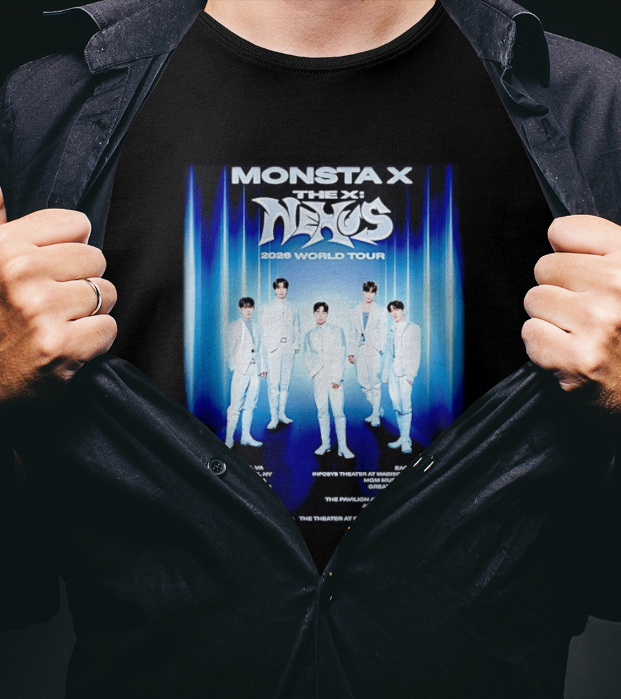 Monsta X The X Nexus 2026 World Tour Dates And Venues T-Shirt