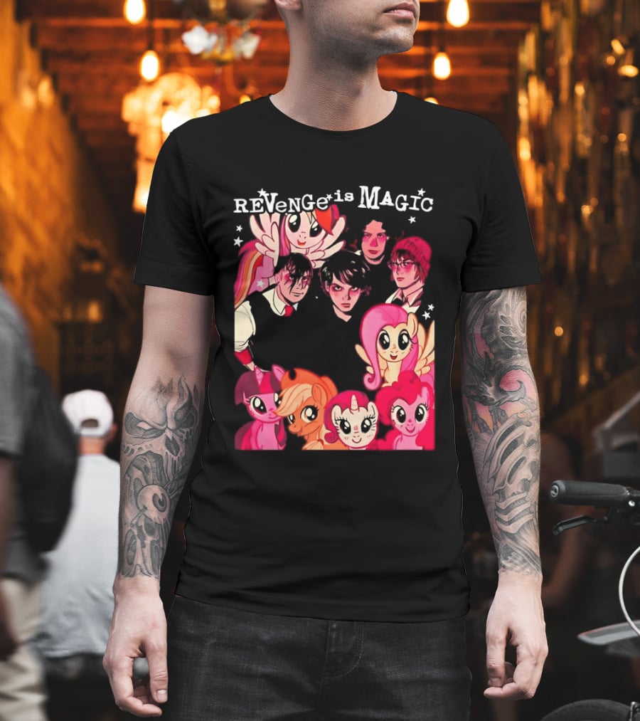 My Chemical Romance My Little Pony Revenge Is Magic Crossover Mashup T-Shirt