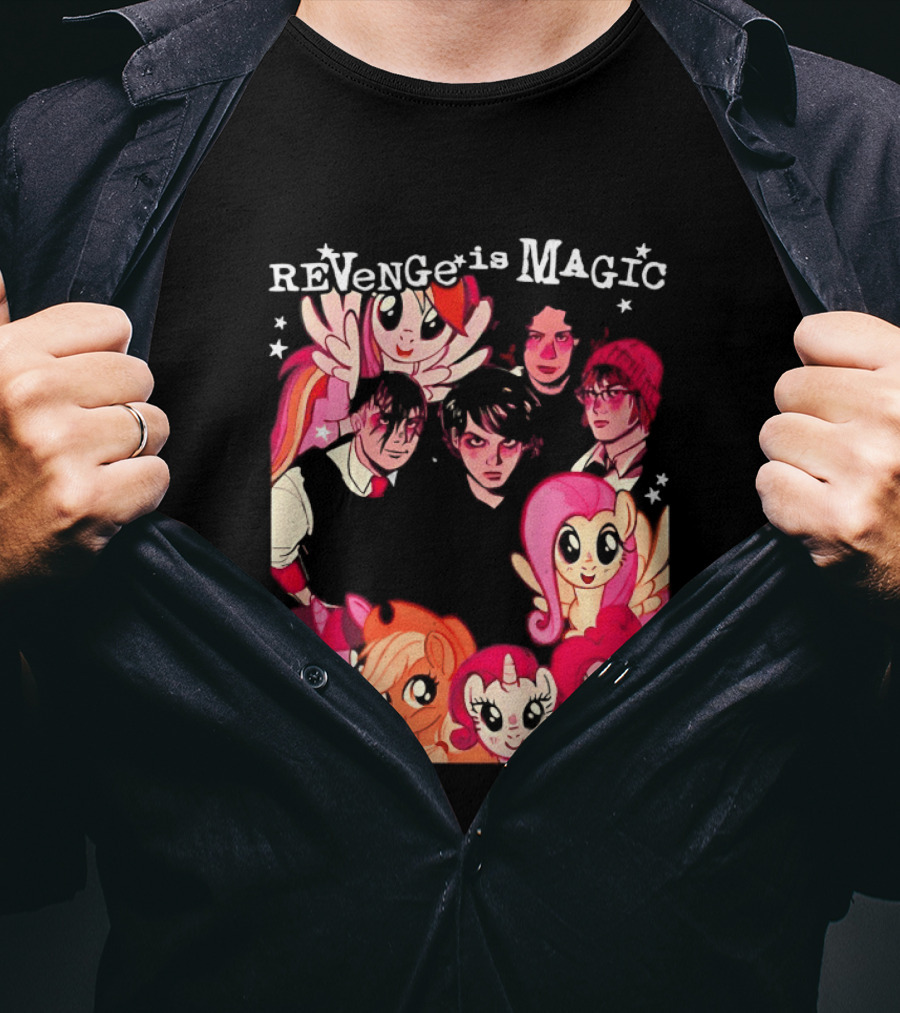 My Chemical Romance My Little Pony Revenge Is Magic Crossover Mashup T-Shirt