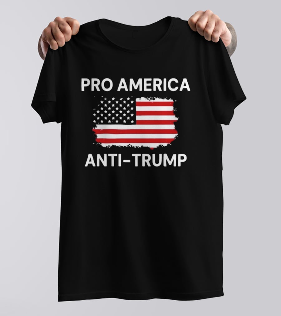 Pro America Anti Trump Flag T-Shirt