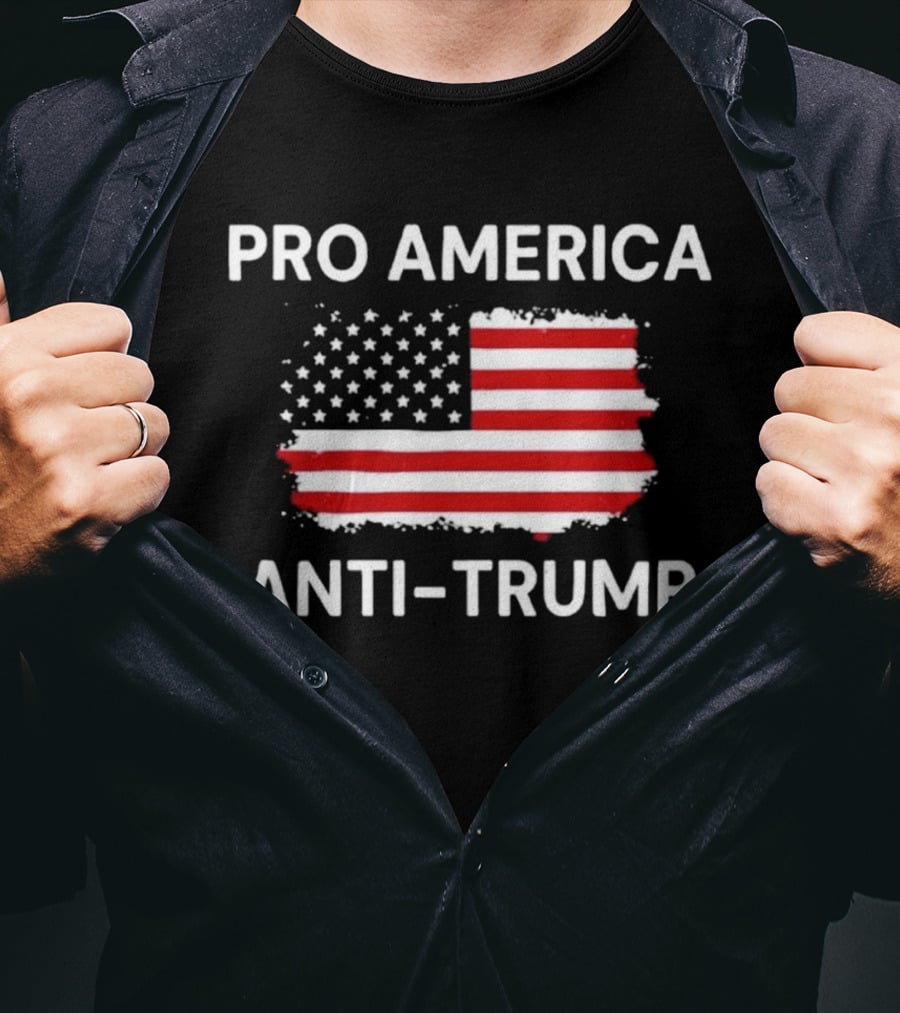 Pro America Anti Trump Flag T-Shirt