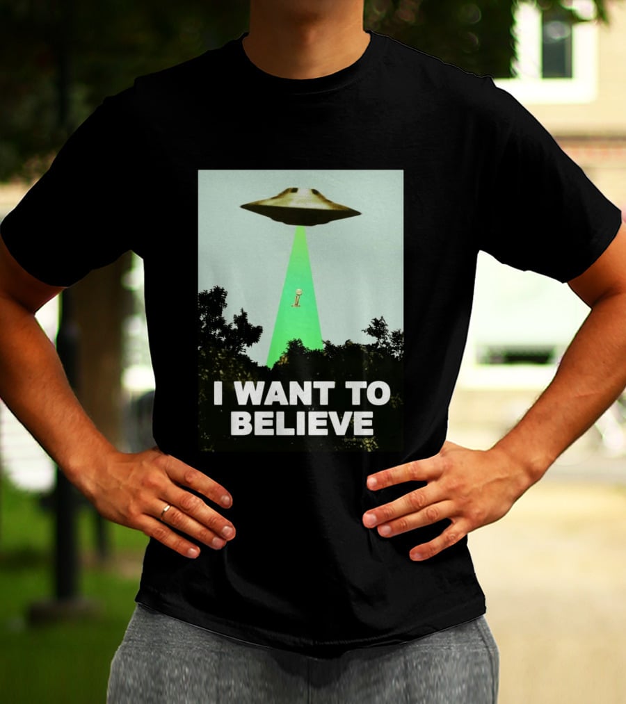 Premiun Spurs I Want To Believe UFO Trophy T-Shirt