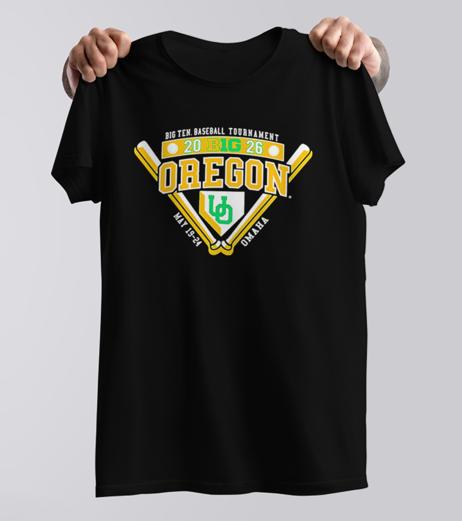 Oregon Ducks 2026 Big Ten Baseball Tournament May 19 21 Omaha T-Shirt