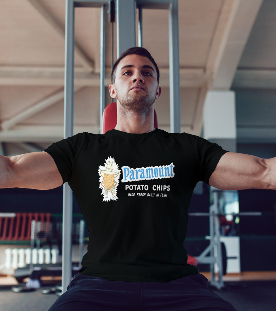 Paramount Potato Chips Made Fresh Daily In Flint Cowboy T-Shirt