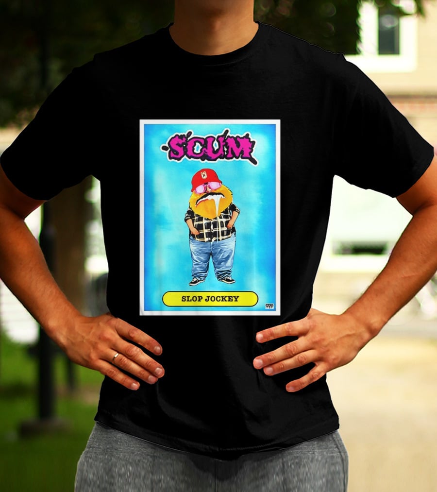 SCUM Slop Jockey Trading Card Gritty T-Shirt