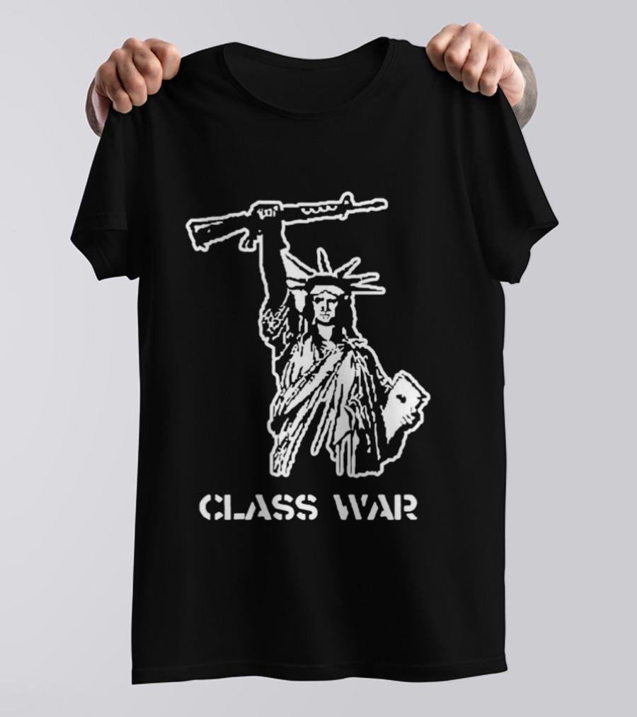 Statue Of Liberty AK 47 Class War New York USA T-Shirt