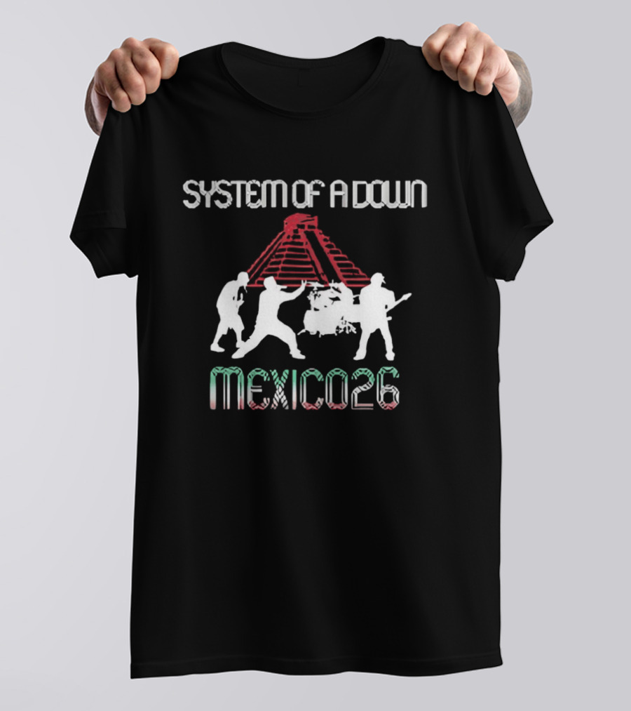 System Of A Down Mexico 2026 CDMX Pop Up May 27 28 T-Shirt
