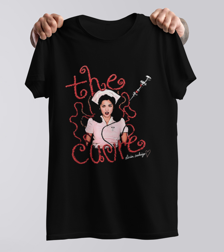 The Cure Mirian Damage Nurse Syringe Gothic Rock Vivian Santiago T-Shirt