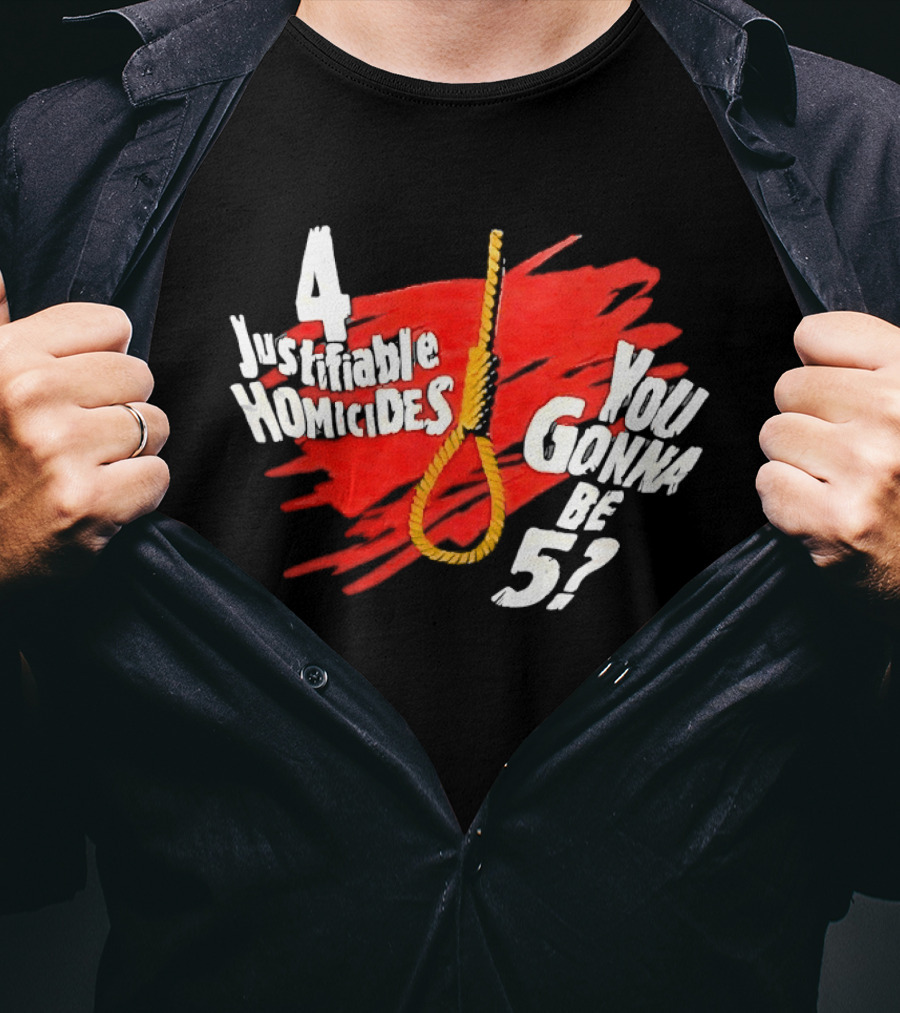 The Undertaker 4 Justifiable Homicides You Gonna Be 5 Noose Red T-Shirt