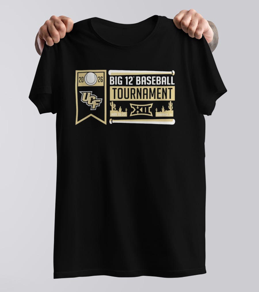 UCF Knights Big 12 Baseball Tournament 2026 May 19 23 Surprise AZ T-Shirt