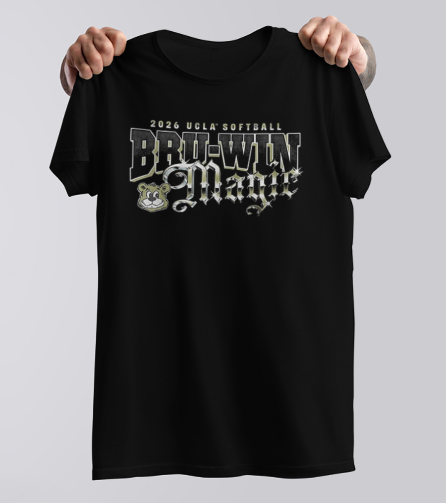 2026 UCLA Bruins Softball Bru Win Magic Two Sided T-Shirt