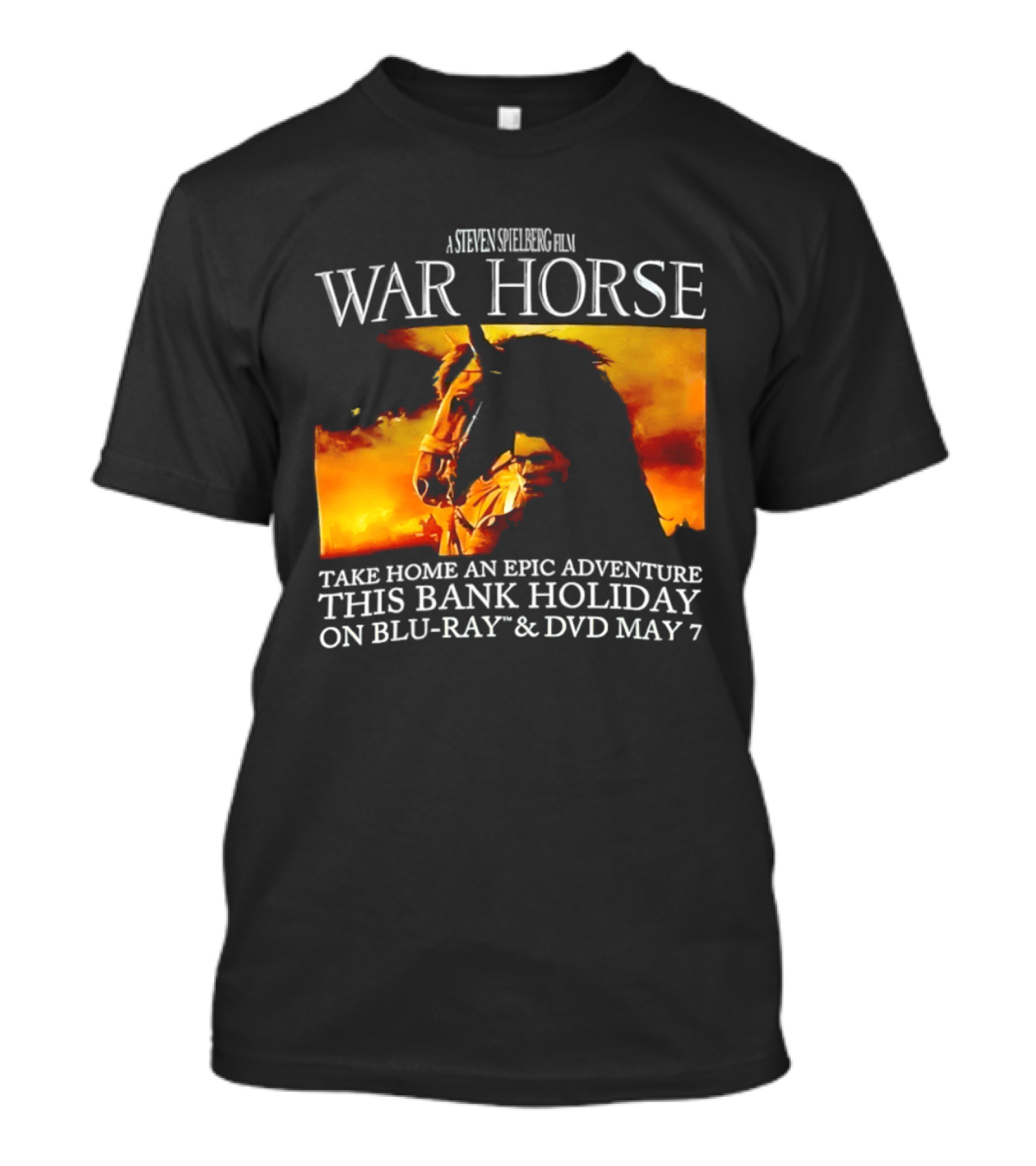 A Steven Spielberg Film War Horse Take Home An Epic Adventure This Bank Holiday On Blu Ray & DVD May 7 T-Shirt