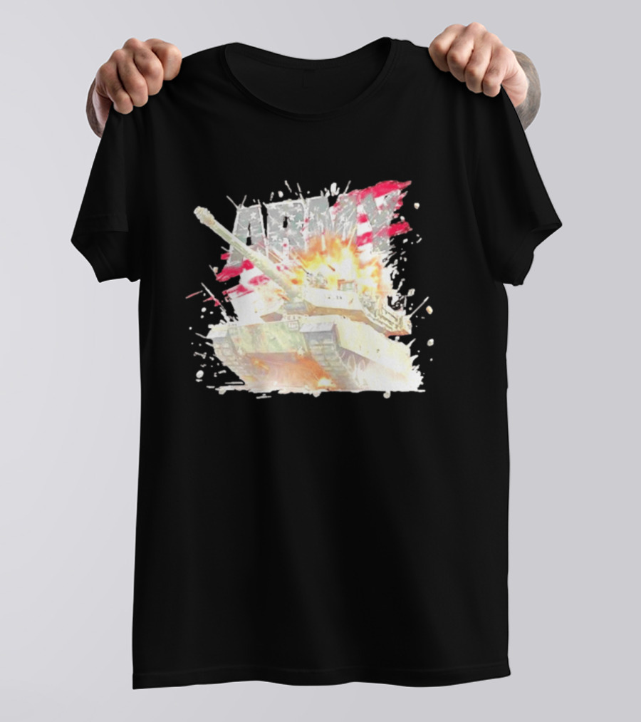 America Army M1 Abrams Tank Explosion T-Shirt