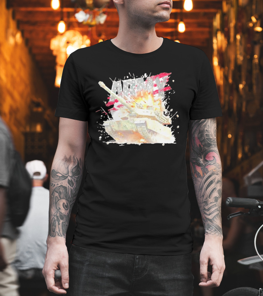 America Army M1 Abrams Tank Explosion T-Shirt