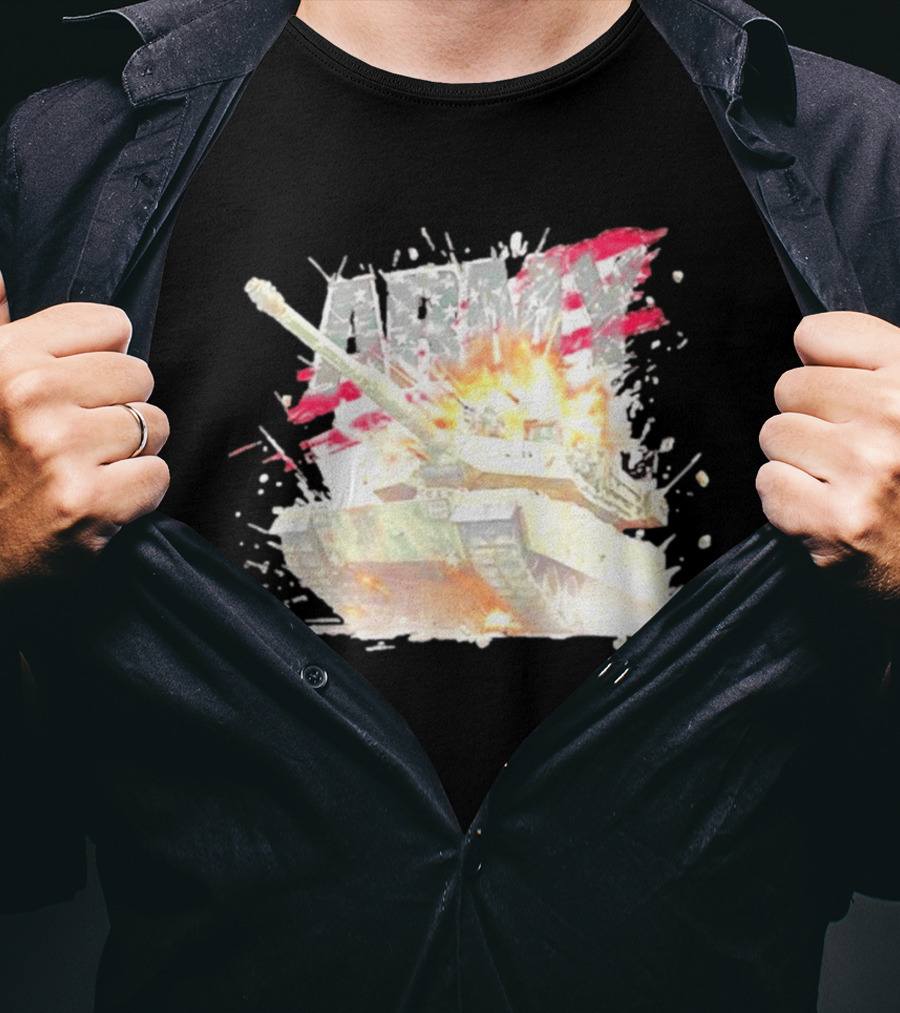 America Army M1 Abrams Tank Explosion T-Shirt